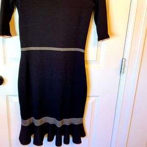 Melanie Lyne black tulip style sweater dress